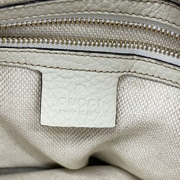 Gucci Handbag Soho 282309 Leather Ivory Gold Hardware Women - Picture 5 of 10